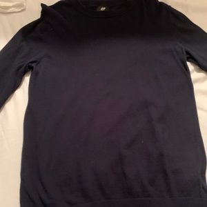 H&M blue crewneck sweater